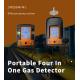 MS104K-M 4 In 1 Portable Gas Analyser O2 H2S CO Combustible Gas / LEL Multi Gas Detector