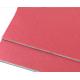 Red 5.5kg/M2 High Gloss Aluminum Composite Panel With Heat Resistance