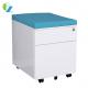 Customized Office 2 Drawer Under Desk File Cabinet Side Handle With Seat Pad