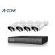 4 Camera Poe Security System 1080P Security Camera Poe Kit 3.6mm lens