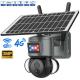 Outdoor Solar Floodlight Camera , CCTV 4G Network Security Surveillance Camera