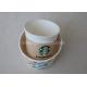 OEM 6oz Starbucks Customized Disposable Paper Cups For Yourget /  Ice Cream