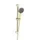 Brushed Golden Shower Head Vertical Slide Bar SUS304 3 Function