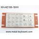 18 Keys Panel Mount Solution Metal Keypad 5VDC Stainless Steel Keypad