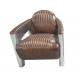 Vintage Aviator Brown Leather Armchair Aviator Style Chair