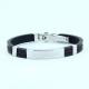 Factory Direct Stainless Steel High Quality Silicone Bracelet Bangle LBI41