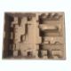 Recyclable Natural Brown Dry Press Moulded Pulp Tray For Electronic Products