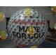 Customized Helium Inflatable Golf Ball Round 2.5m Reusable ASTM