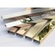 OEM Stainless Steel U Profile , PVD Coating U Shaped Metal Strip 8ft