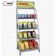 Freestanding Point Of Purchase Wire Snack Chip Bag Display Racks