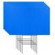 12 X 17 In Coroplast Yard Sign With Stakes Blue Corrugated Plastic Board