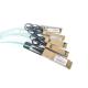 40g Qsfp+ To 4x10g Sfp+ Aoc Breakout Cables 1m 3m 5m 100m Ddm Om3 Fiber Active Optical Transceiver Sfp Aoc Cable