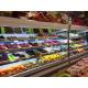 Convenient Multideck Refrigerated Display  / Open Chiller Supermarket Showcase