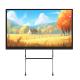 98 inch Smart Black Frame 20 Touch Points Drawing Whiteboard Monitors with Light Sensor Camera Microphone for meeting