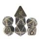 Neat Sharp Edges Copper Black Dice Set Odorless For Collection Polyhedral
