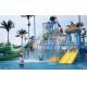 Fiberglass Aqua Playground Equipment Interactive Eco - Friendly for Water Park