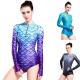 Long Sleeve Mermaid Tail Swimsuit UV Protection 3D Fish Scales Printing