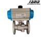 FABIA Easy-To-Maintain Pneumatic Two-Piece Flanged Ball Valve