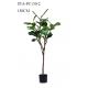 Silk Artificial Ficus Tree Real Touch Strong UV Resistance Wonderful Decoration