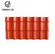 Orange Color PVC Roof Tile Bamboo Joint Roofing Resinvilla Tile 20ft Glazed Roof Tiles