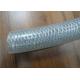 Clear PVC Wire Reinforced Flexible Hose / Fiber Braided Hose Anti Abrasion