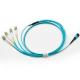 Blue Single Mode Optical Cable , 4 Cores Ethernet Communication Cable