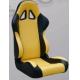 Comfortable Black And Yellow Racing Seats , Custom Racing Seats For Cars