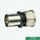 Female Threaded Coupling Compression Double Straight Brass Press Union Fittings For Pex Aluminum Pex Pipe