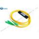 SC APC Simplex 1X2 FBT Optical Fiber Coupler 2.0mm 1m 30/70 ABS PVC