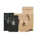 Topline 50-200Mic Kraft Paper Packaging Bags Biodegradable Stand Up Pouches
