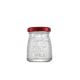 50ml 75ml Luxury Glass Honey Jars Clear Round Pudding Glass Jar