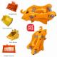 Steel Q345B Material Excavator Quick Coupler Manual With Pin