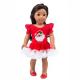 Wholesale Girls and Doll dress clothing Santa Claus embroidery for 45cm 50cm 60cm Dolls Girl Doll Dress