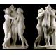 Art Stone carving three grace lady marble statues for museum,stone carving supplier