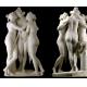 Art Stone carving three grace lady marble statues for museum,stone carving supplier