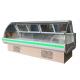 Refrigerated Cold Deli Showcase Cooler 2.5m Static Cooling meat showcase With Front Fixed Glass