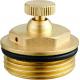6007 Manifold Parts Manually Operated Brass Air-Vent with Male Threads and EPDM O-ring for Extruded Profile Main Body