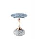 Elegant Side Table With Metal Base Coffee Table