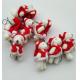 Mini Christmas Knuckle Bear 6cm Plush Toy Teddy Bear Doll Pendant with 6*3*2cm Size