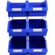 Foldable Stackable Plastic Storage Bin with Divider 214x370x175mm Multi-Function