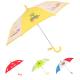 Semi Automatic Custom Color Decoration Kids Rain Umbrellas With Plastic Hook Handle