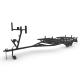 Aluminum Frame Welded Boat Trailers , Triple Axle Aluminum Sailboat Trailer