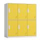 Small Size School Metal Storage 6 Door Locker Cabinet For Kids