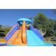 Home Outdoor Small Inflatable Water Slide Equipment Battle Ridge For Kids