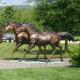 Bronze Statue Running Horse Metal Animal Sculpture Life Size Modern Garden Decoration Outdoor Custom