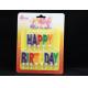Colorful 13 Pcs Happy Birthday Letter Shaped Candles With White Plastic Holder