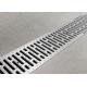 Stainless Galvanized Steel Grating Channels With Siphon Floor Drain / Plate Cover