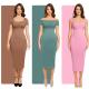 Custom Built-In Shaper Long Evening Dresses Bodycon Soft Dress for Women Casual Style