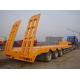 Low Bed Heavy Duty Semi Trailers 16m 3 Fuwa Axles For Loading Heavy Machinery