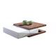 Modern living room rectangle coffee table with drawers